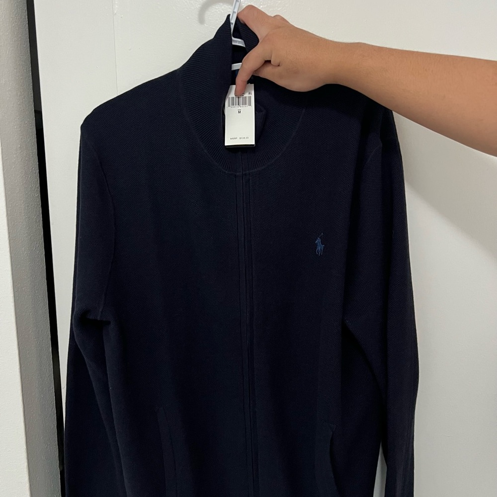 Polo by Ralph Lauren Dark Blue Zip-Up Sweater